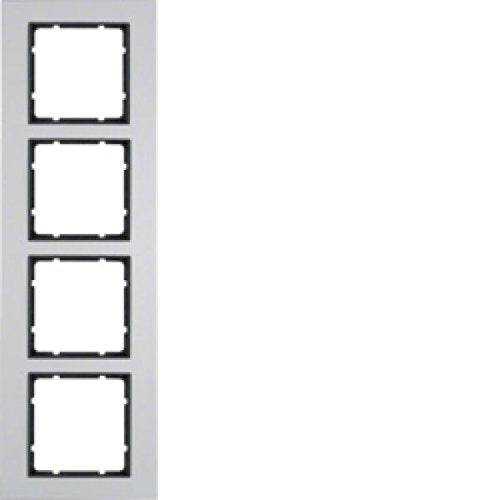 Berker 10146904 Rahmen 4fach B.7 Alu/anthrazit Mesch Shop Berker 10146904 Rahmen 4fach B.7 Alu/anthrazit Mesch Shop